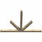 Ekena Millwork Saratoga Rough Sawn Timber Gable Bracket, Douglas Fir, 84"W x 56"H x 4"D x 4"F, 16/12 Pitch GBW084X56X0404SAR00RDF - alternate 4